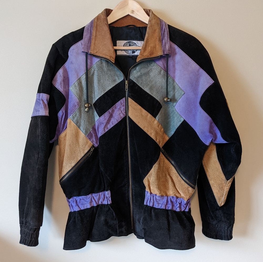 Vintage Coloured Suede Jacket